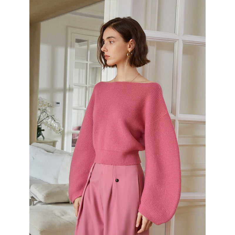 The Scarlet & Ivory Cropped Knit Sweater 83ECB20294FC8DDA5F5E4F2FD7B96227