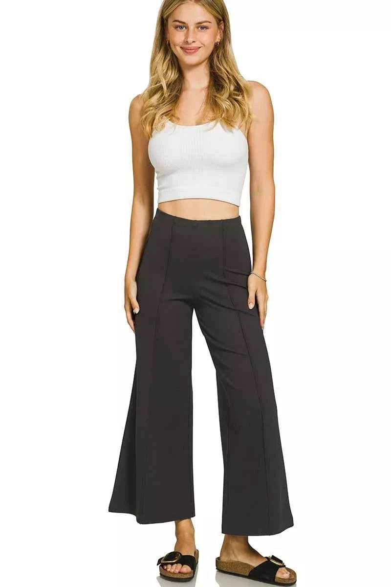 Zenana Heavy Ponte Elastic Waistband Pintuck Pants 83b4d0f3331c4c2d9ddde1371884e244-Max-Origin