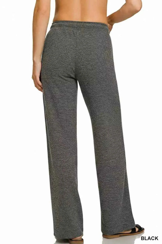 Ribbed Drawstring Lounge Pants 83c81091-7489-4965-a9ee-ed5263370c2f-Max-Origin