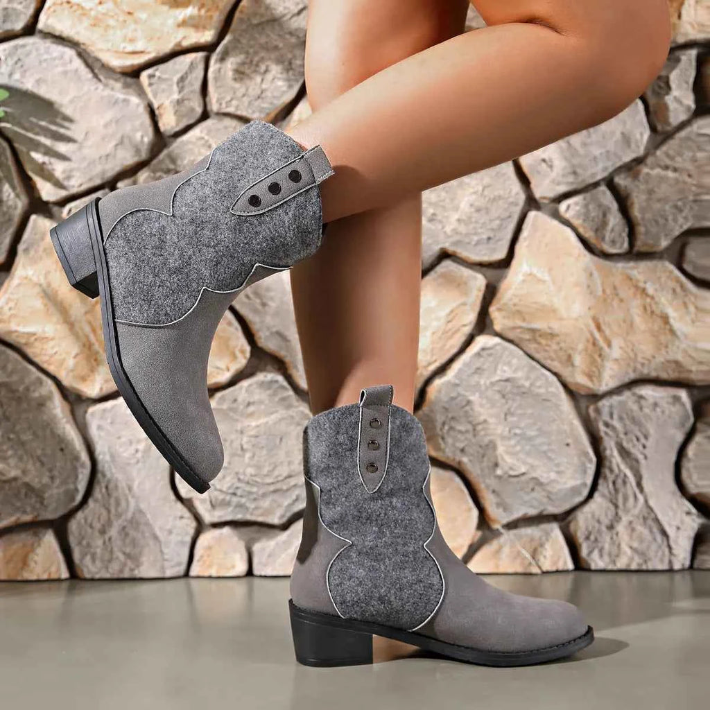 Round Toe Block Heels Boots 83ee8c4197f543fc9c32f5a0933faa0c-Max-Origin