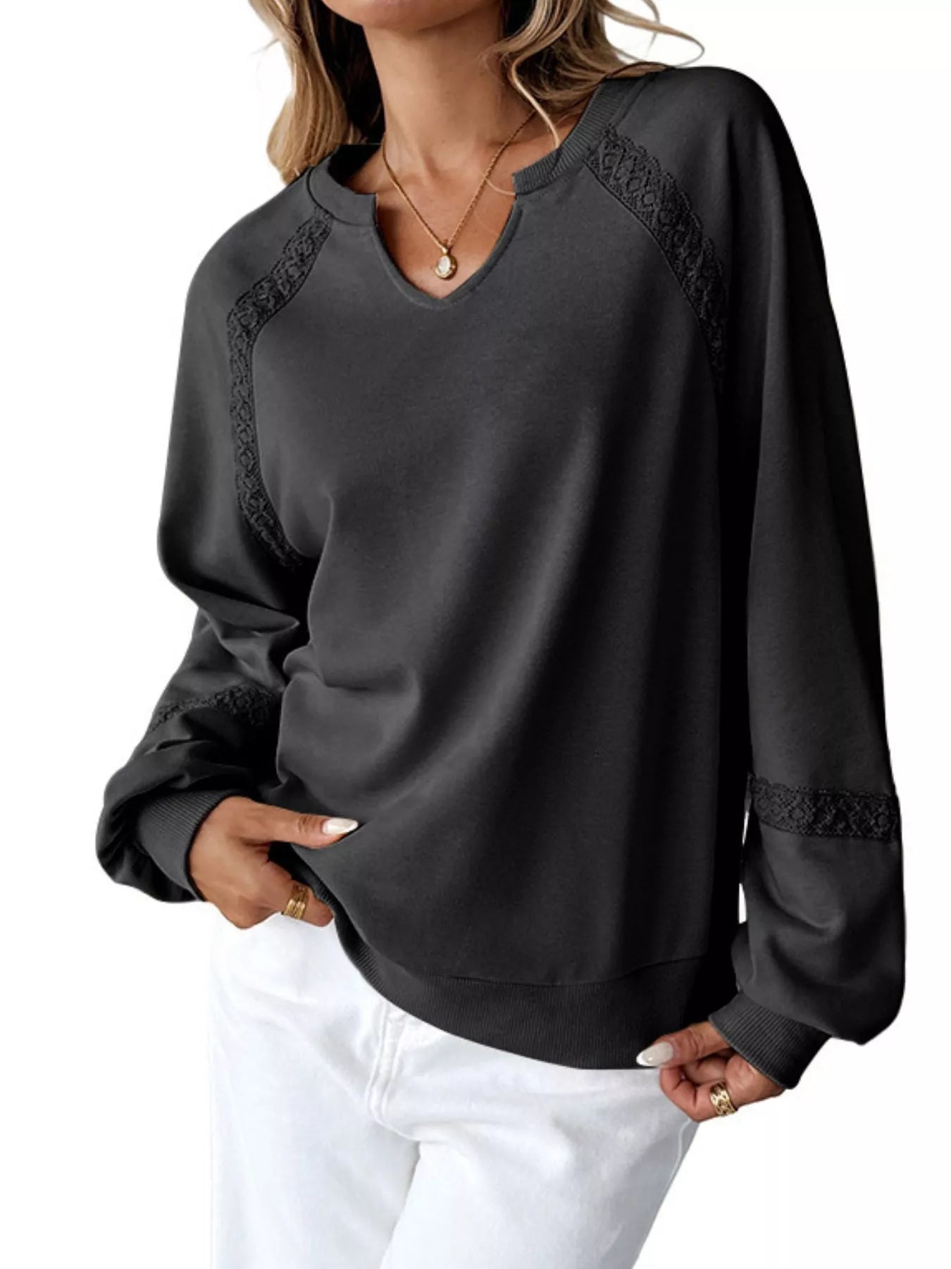 Notched Raglan Sleeve Sweatshirt 83f5e9fd-fcab-4ded-aa72-ca8f590eda0f-Max-Origin