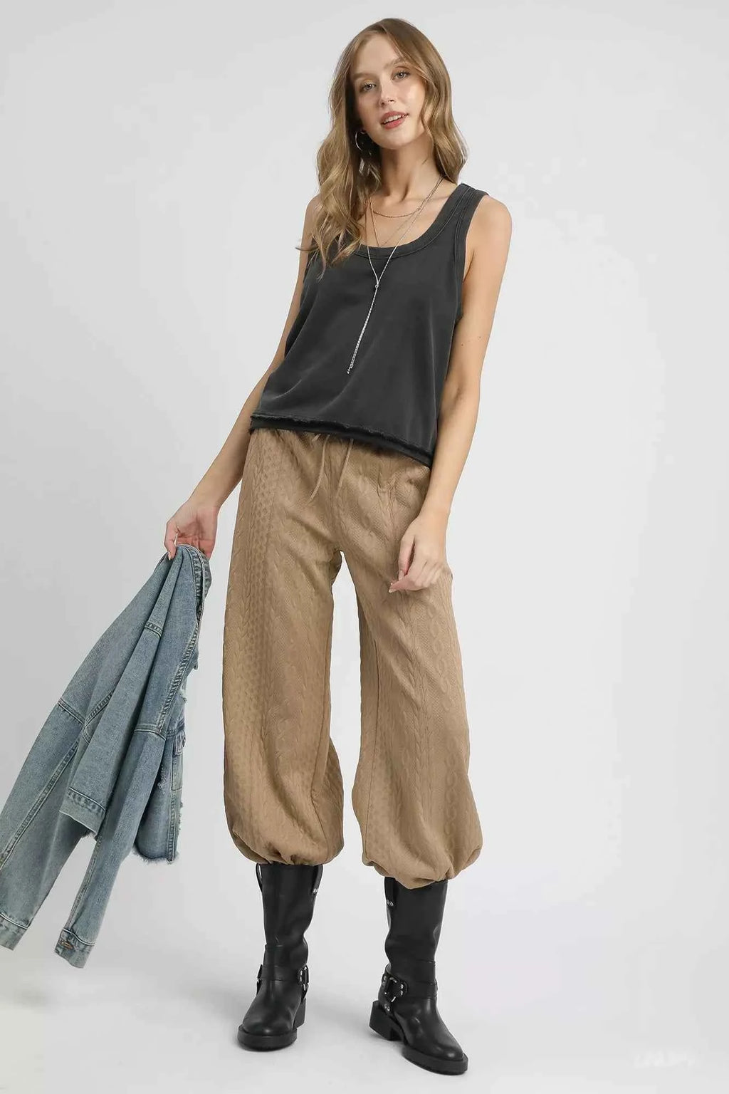 Umgee Cable Knit Textured Wide Leg Pants 83fdd27c-92cc-48a3-9ac5-901e6b761ee8-Max-Origin