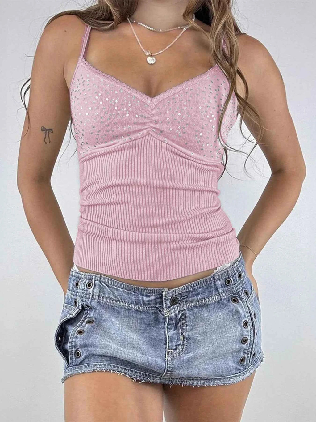 Sequin Lace Detail Cami Top 8400464918f249468cc26d1af6aad74e-Max-Origin