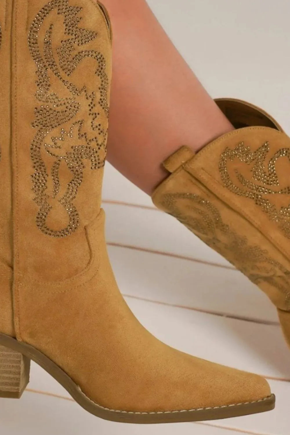 Beast Fashion Rhinestone Detail Point Toe Boots 8436832a-0cd0-4c71-8cb7-9f5255e7e2c3-Max