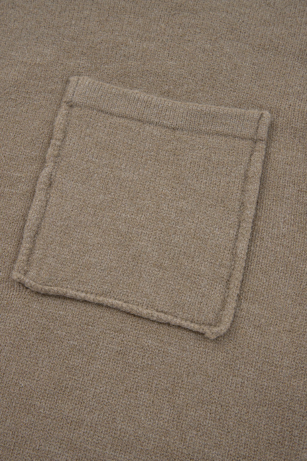 Dark Khaki Pocket Pullover Sweater 843823d5d0e274ff