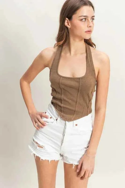 HYFVE Mineral Wash Halter Neck Everyday Top 8444657e7cca44a6a6f3edc6a90f42f0-Max-Origin