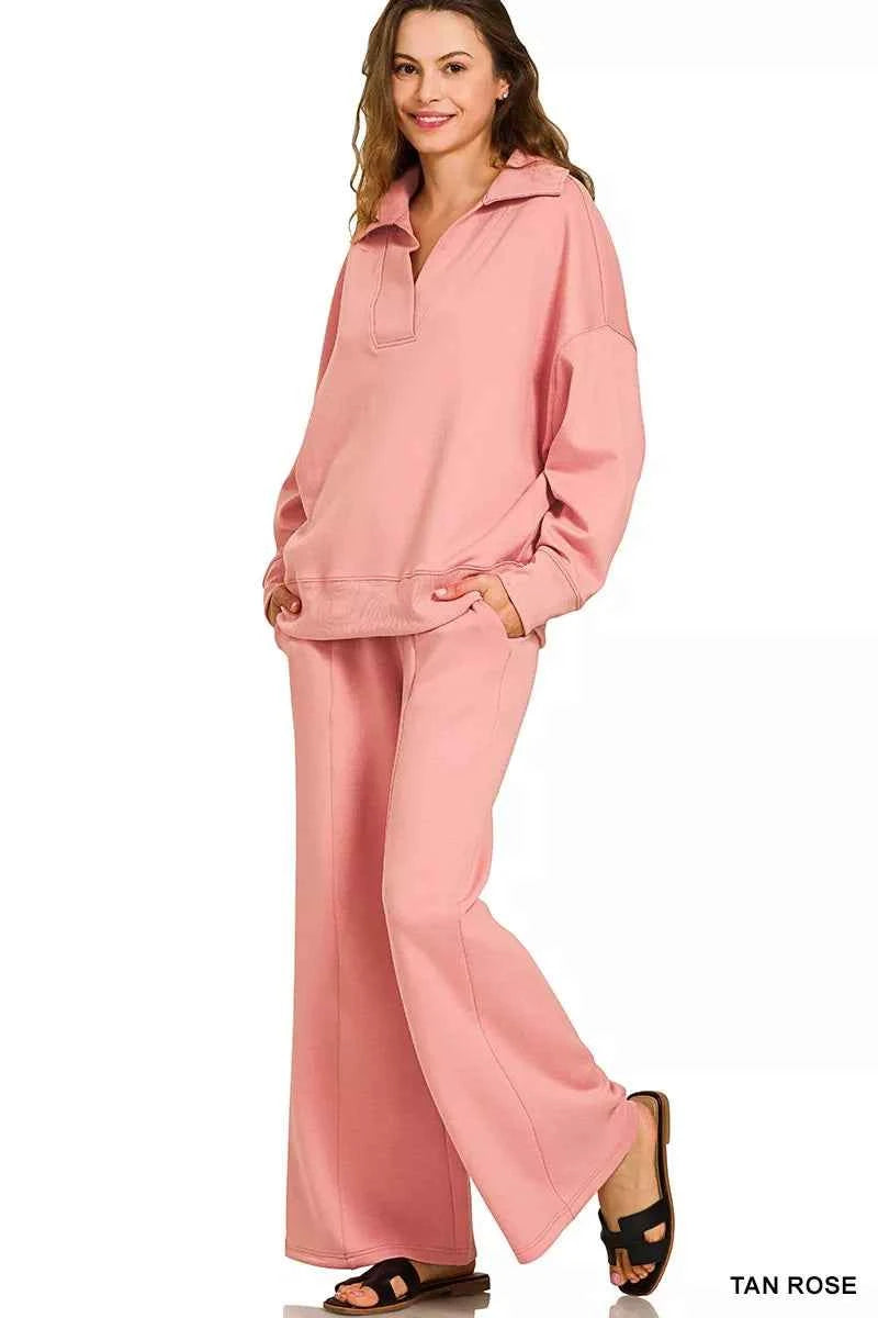 Zenana Scuba Collared Pullover and Pants Set 84482ac535ae4adb9429c6e62ad980db-Max-Origin