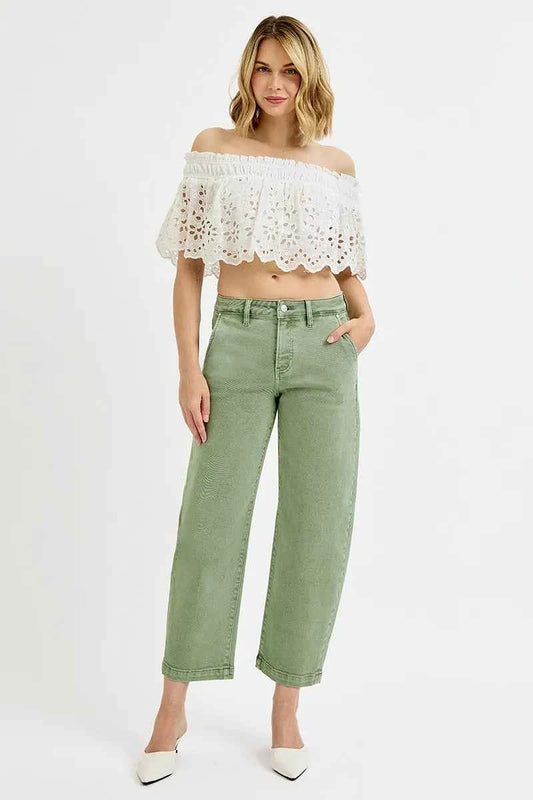 RISEN Full Size Tummy Control High Rise Crop Barrel Jeans Plus Size 845e601d2f8f450ca5bf4280a55e343c-Max-Origin
