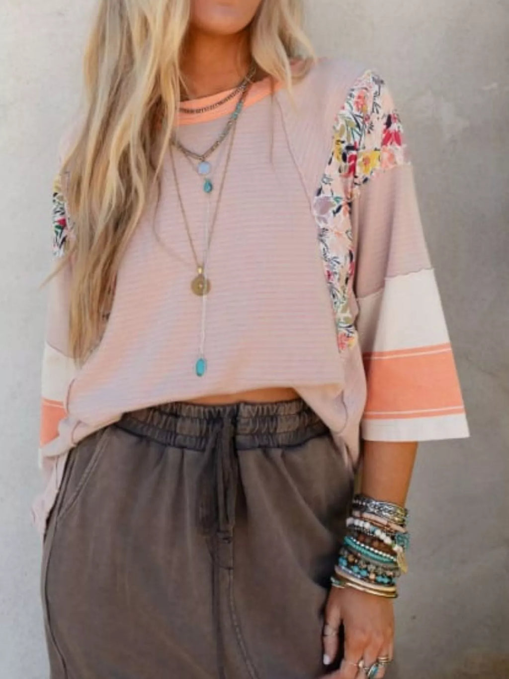 Striped Floral Long Sleeve T-Shirt 8468cd6e-cd30-474d-b3b8-ef456873de8f-Max-Origin