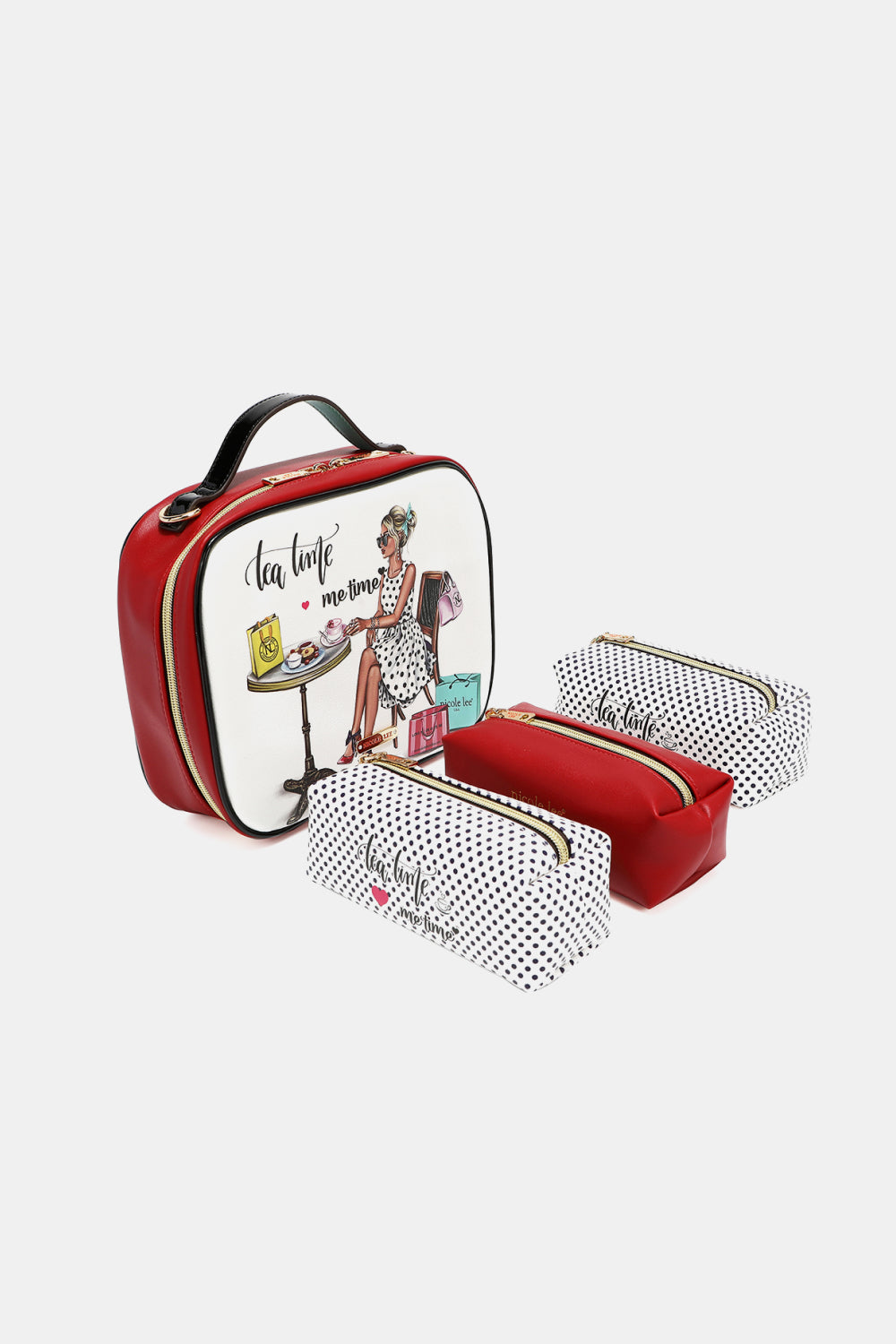 Nicole Lee USA Printed Handbag with Three Pouches 846c28c685c3469e994a95e8cfb570cf-Max