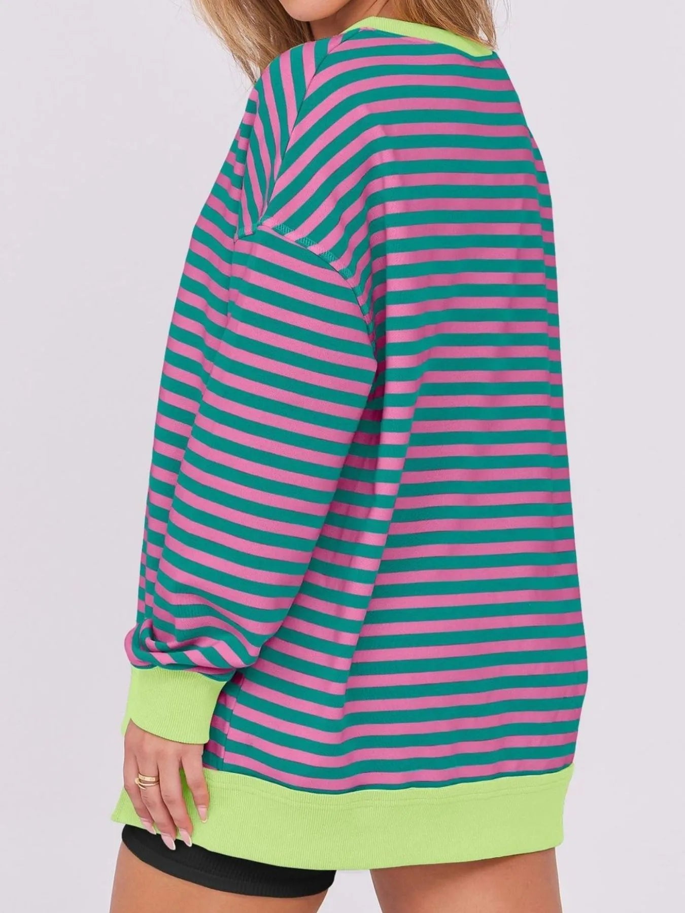 Notched Long Sleeve Oversized Sweatshirt 8478709f-407b-42c2-895e-aac7c7c20756-Max-Origin