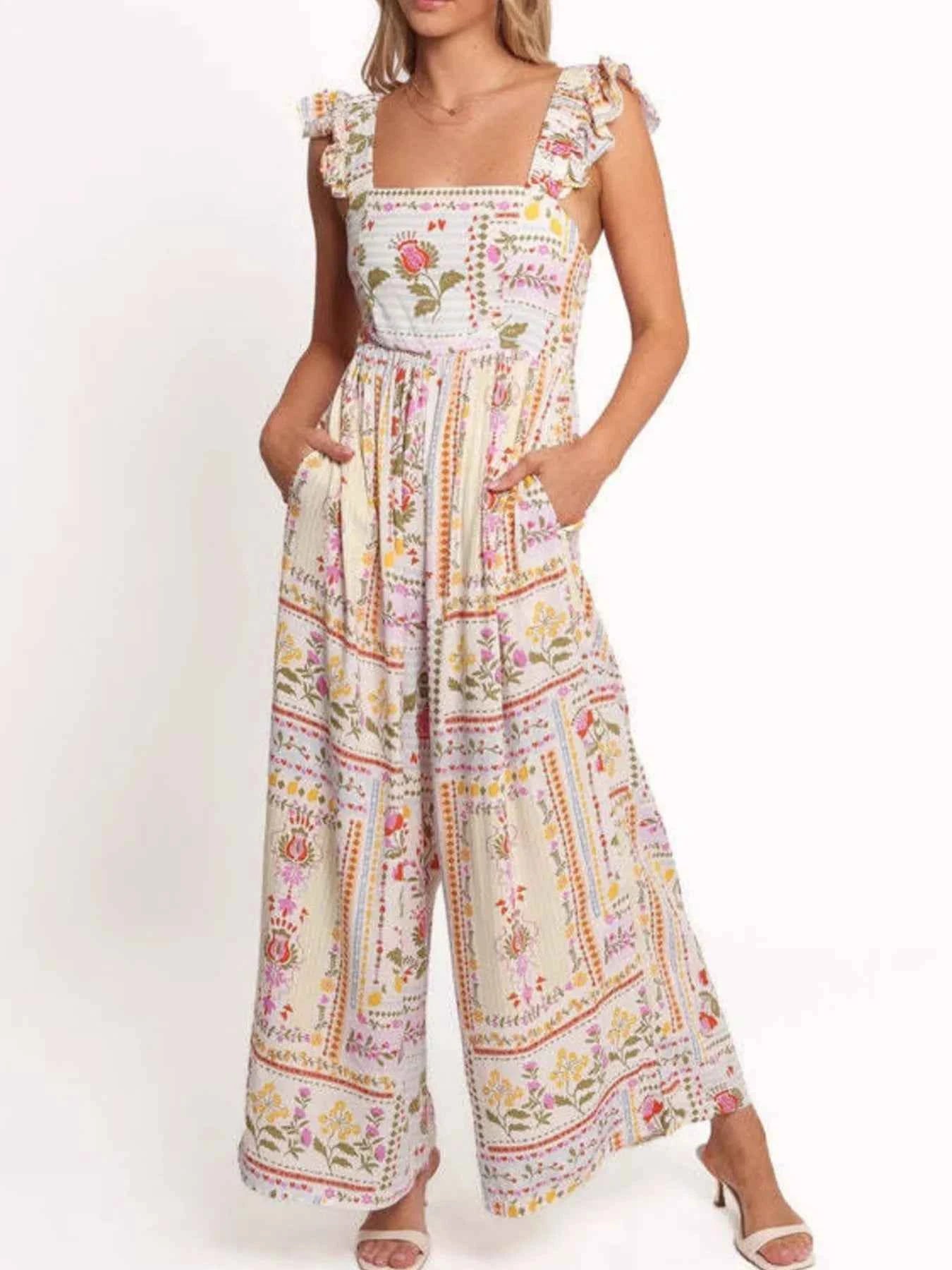 Floral Print Ruffle Strap Jumpsuit 848854b1-5bf1-40b1-a847-1c010be0ec6a-Max-Origin