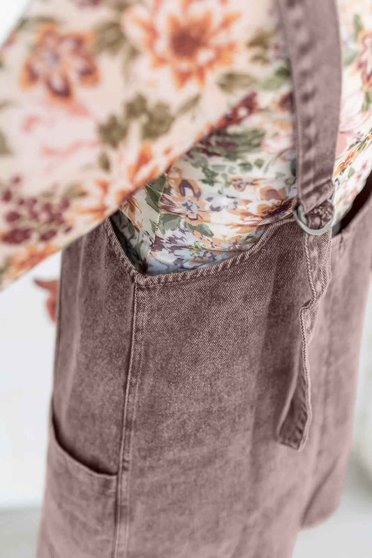 Goat Vintage Washed Denim V Neck Suspender Mini Dress 848fa847b2b042ca