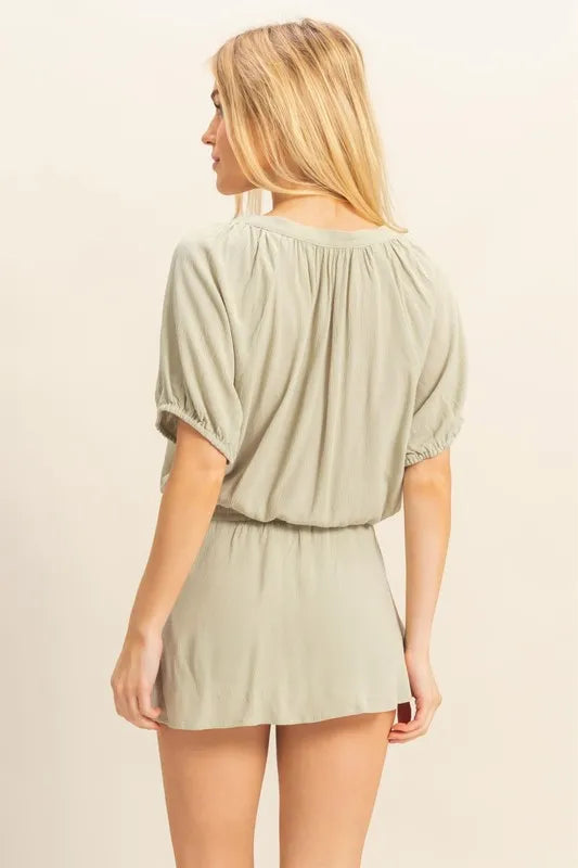 Drawstring Hem Short Sleeve Top and Skort Set 8499eba3-de6e-4ab3-8414-be35603230f4-Max
