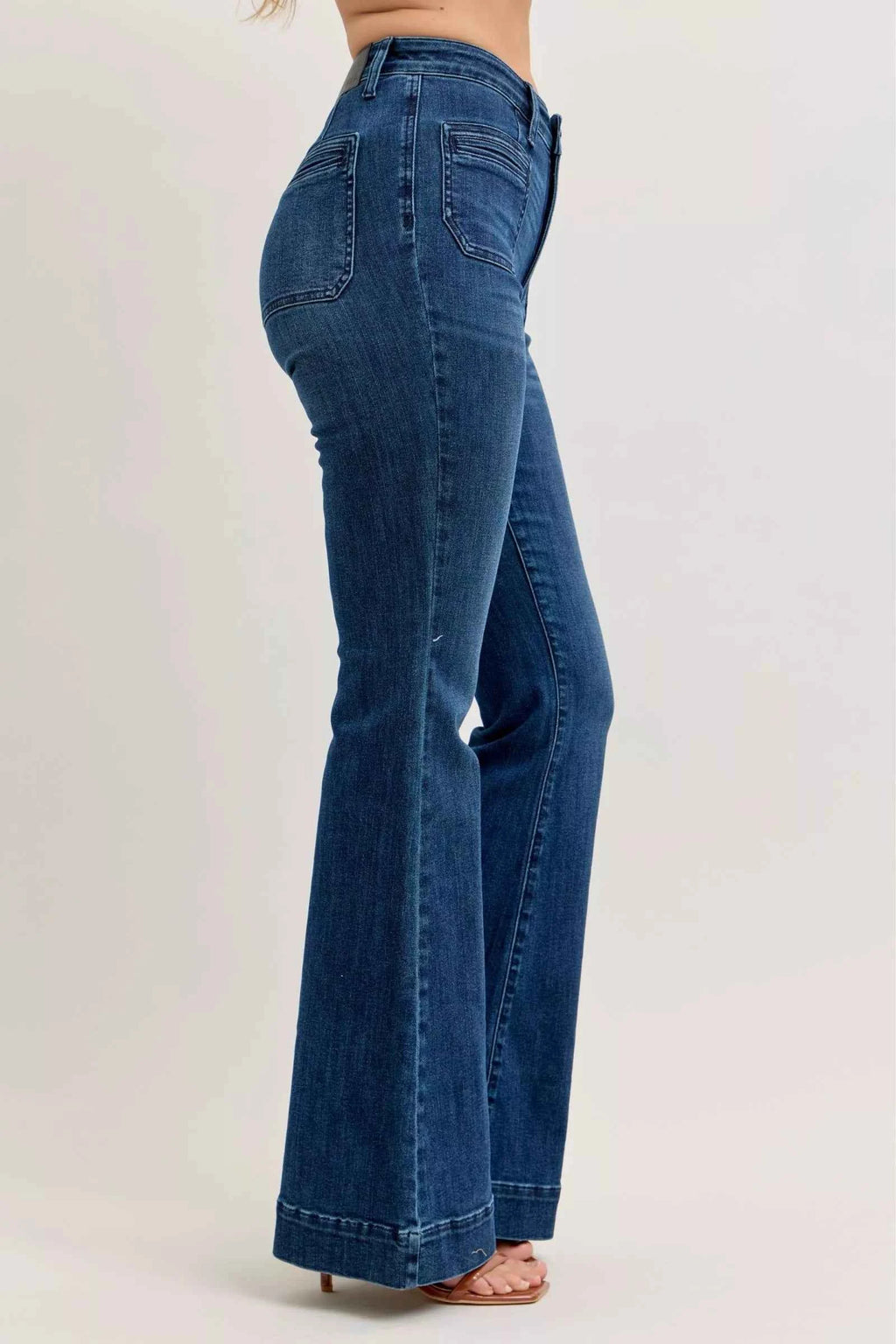 Judy Blue High-Waisted Flare Jeans with Front Pockets 84c37b96-184f-449c-a785-0e2ee0c8ad09-Max-Origin