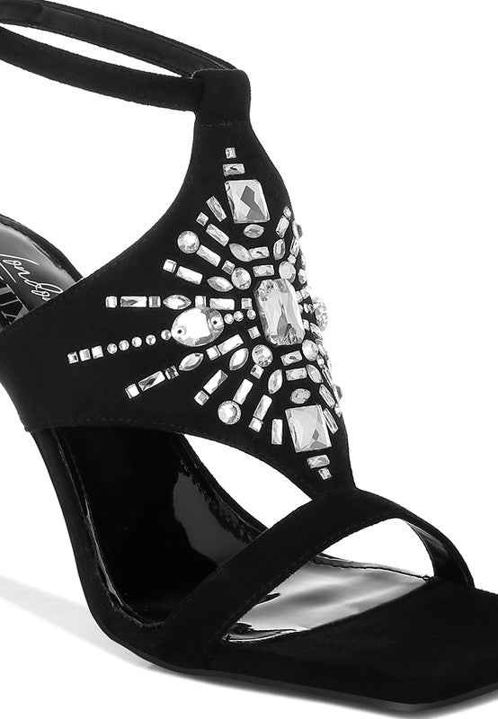Warda Jeweled Shiny Stiletto Heels 84d6584c-703d-494d-a642-f7f0017fc752