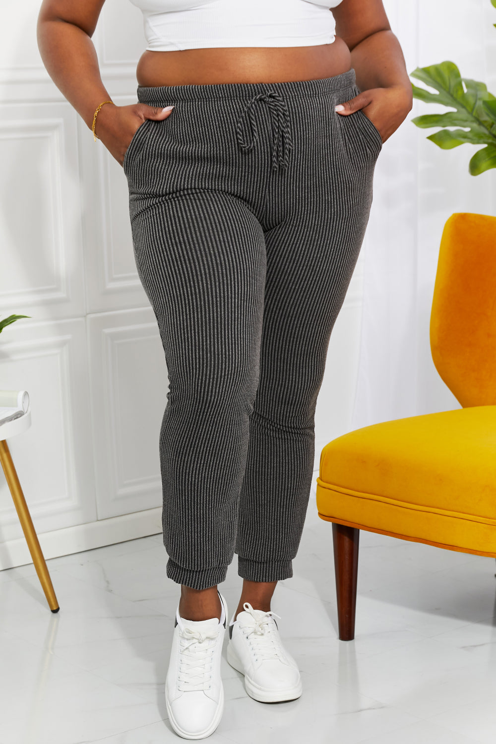 Blumin Apparel Full Size Easy Living Ribbed Joggers 84da0c4d21cc4eda86d5520fc9d79304-Max