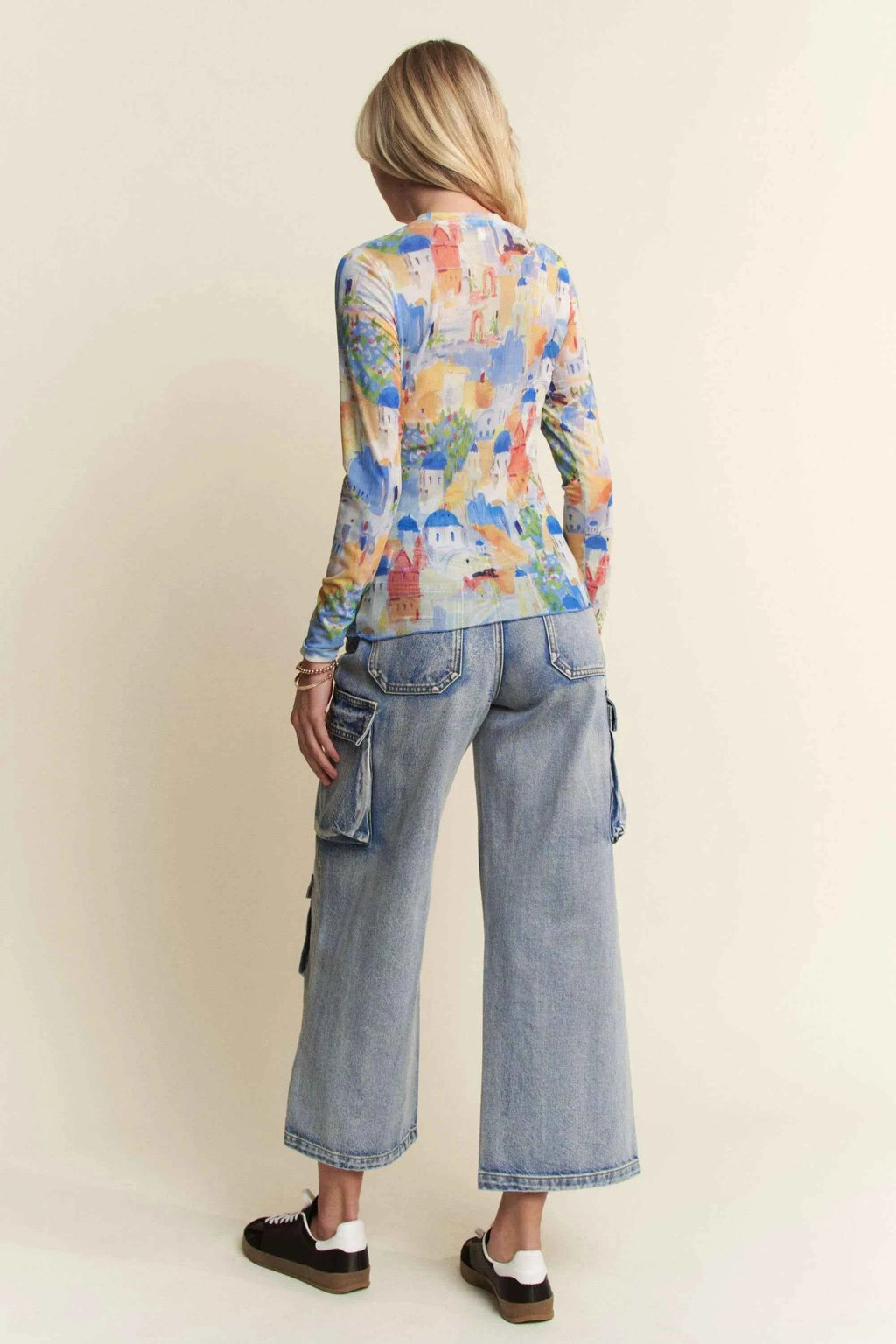 Davi & Dani Multi Printed Mesh Round Neck Long Sleeve Top 84fcb2fb5b7e4a68ac388b0f9515a7db-Max-Origin