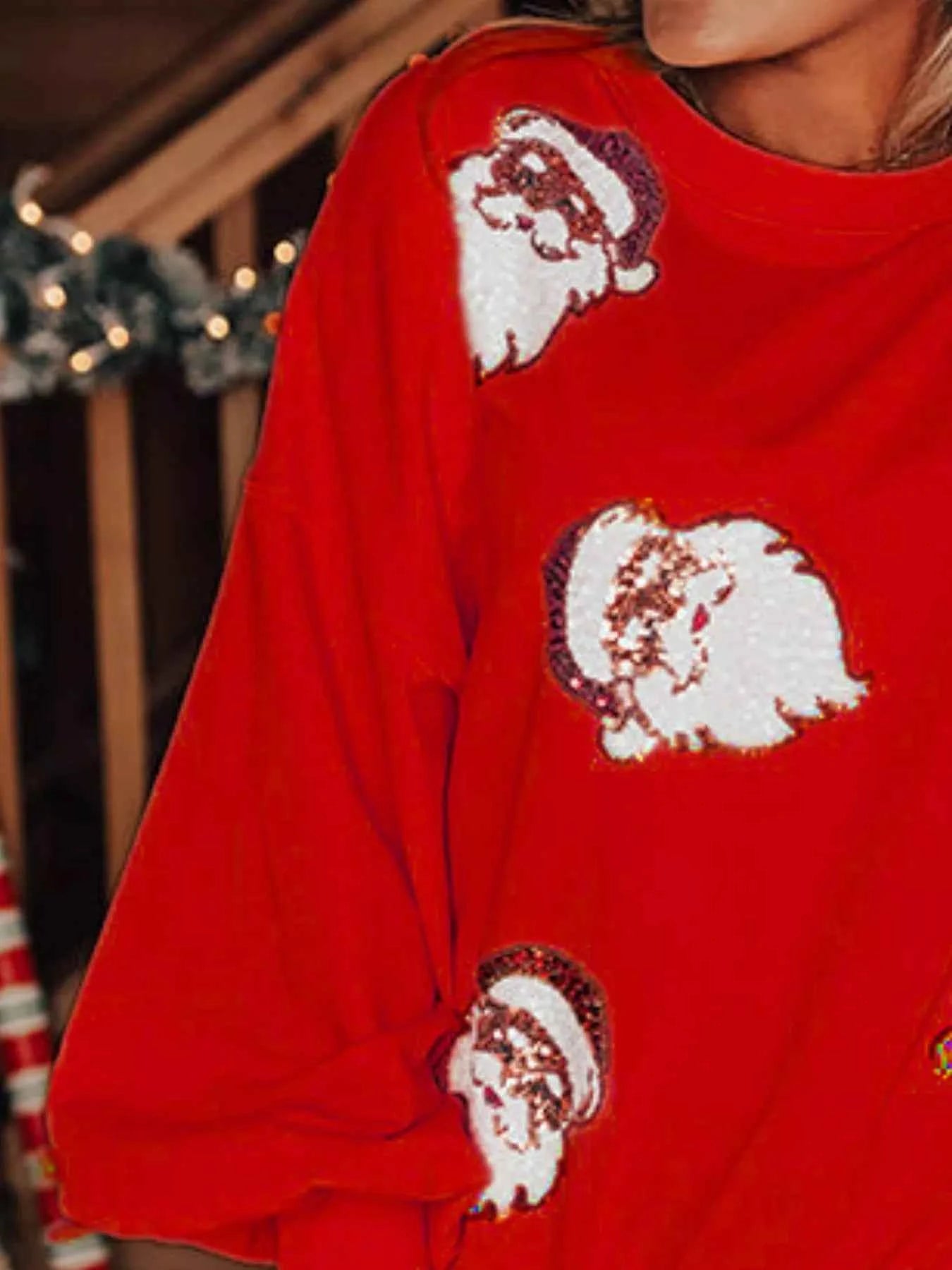 Christmas Santa Long Sleeve Sweatshirt 8501ba40-dd87-497f-b11f-979fb58972c5-Max-Origin