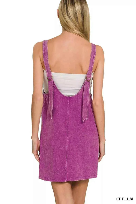 Acid Washed Overall Knit Mini Dress 8511f462850f4366b131edb8d199da96-Max-Origin