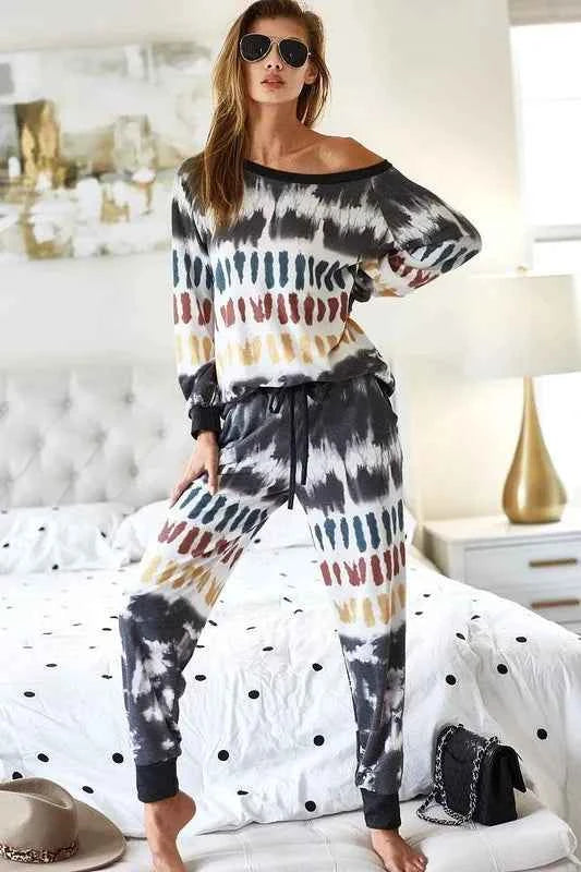 BiBi Tie Dye Print French Terry Top 852278574c3f44c5bcd0c454b79b75fe-Max-Origin