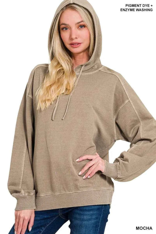 French Terry Pigment Dye & Enzyme Washing Hoodie 856ff8a1115943f88ff8f4e2c4d8b8dd-Max-Origin