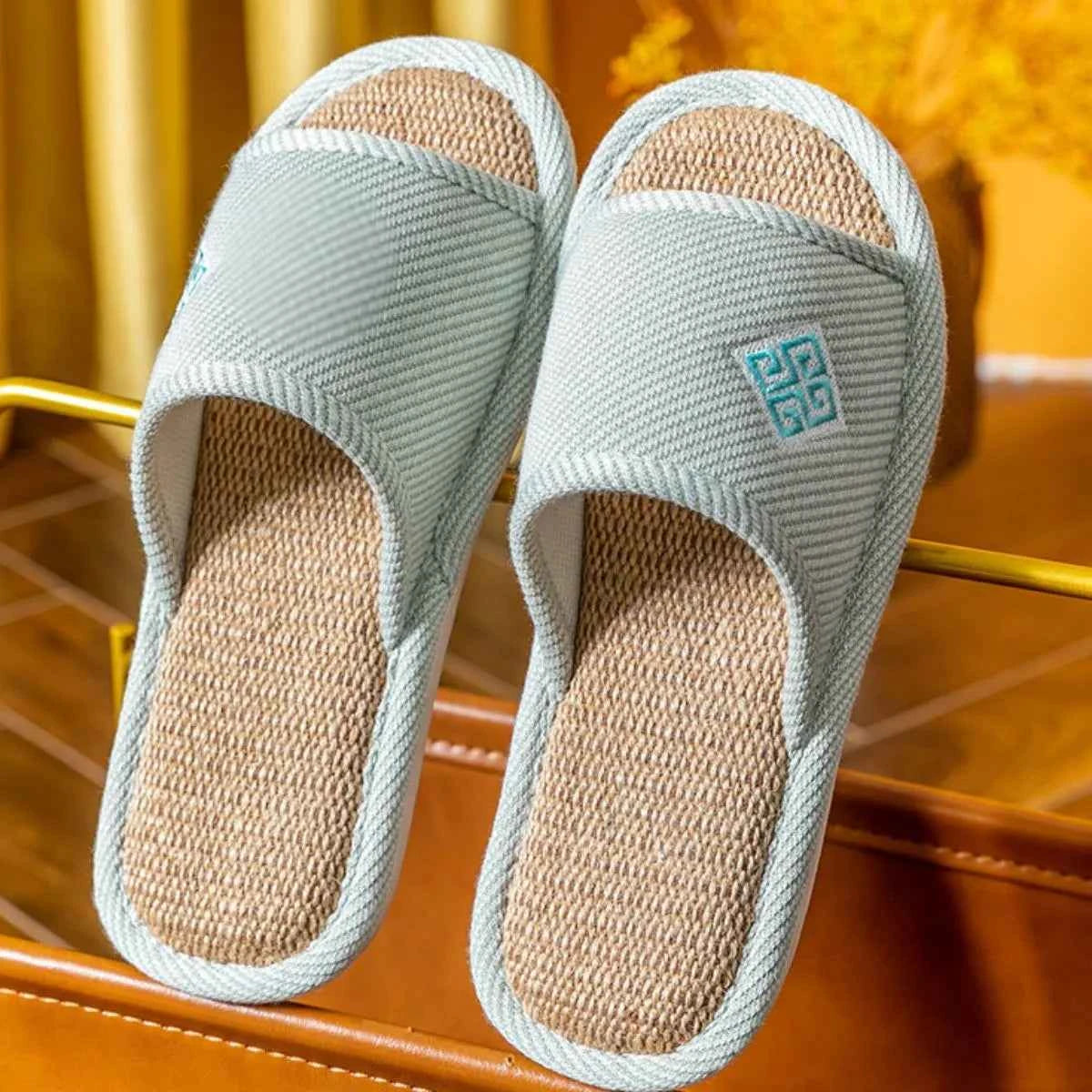 Open Toe Flats Slippers Sage 857b55d0-cf7c-4949-99c2-ef7a6b516d0e-Max-Origin
