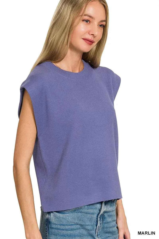 Round Neck Viscose Sweater Vest 858776aa6fab44b08af9cc1501b5ec2a-Max-Origin