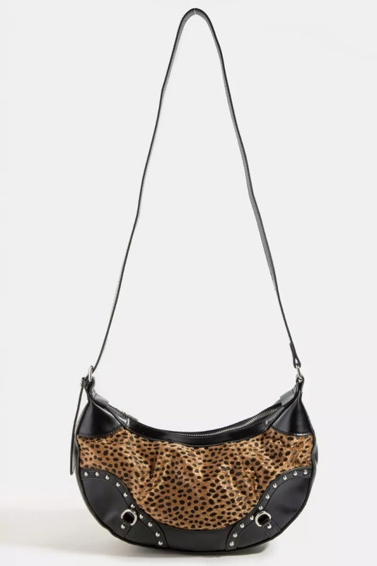 Fame Dark Spotted Leopard Print Half Moon Shoulder Bag 858d6178ae704ddf81dd3c8d72b8c7d9-Max-Origin