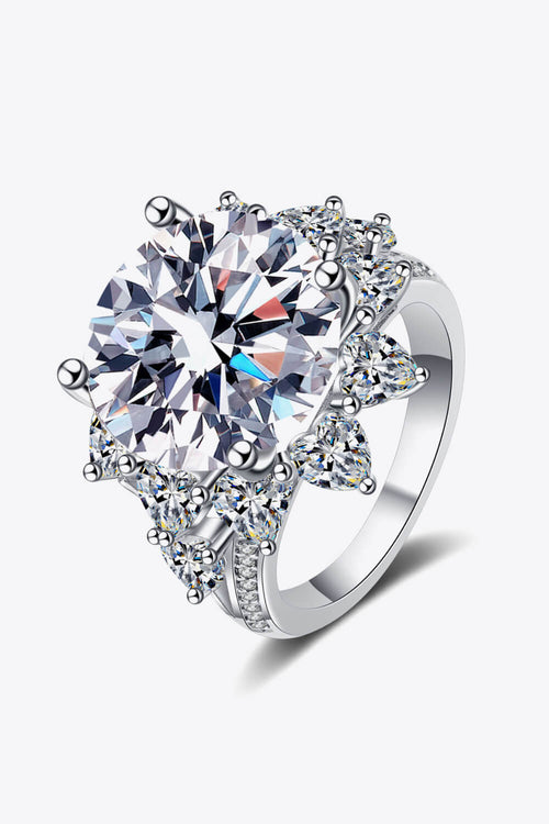 10 Carat Moissanite Flower-Shaped Ring 8599371dddf7446190e69424cfd6e1d0-Max