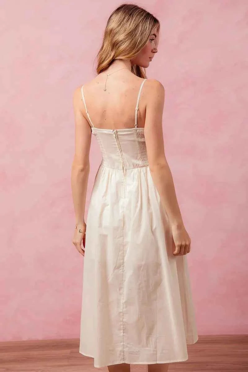 SO ME Smocked Sleeveless Casual Everyday Dress With Slit 85ad43b93341493fbfddda5bdee32c7a-Max-Origin