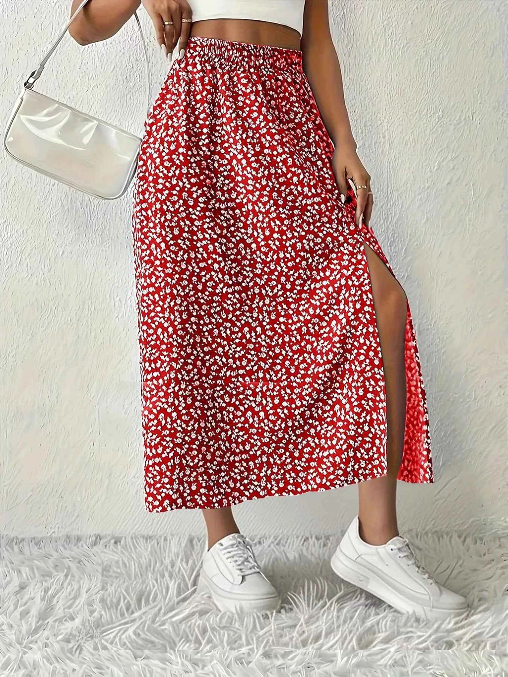 Slit Printed Skirt 85bac7c4-3093-4a57-b677-729f91e715f6-Max-Origin