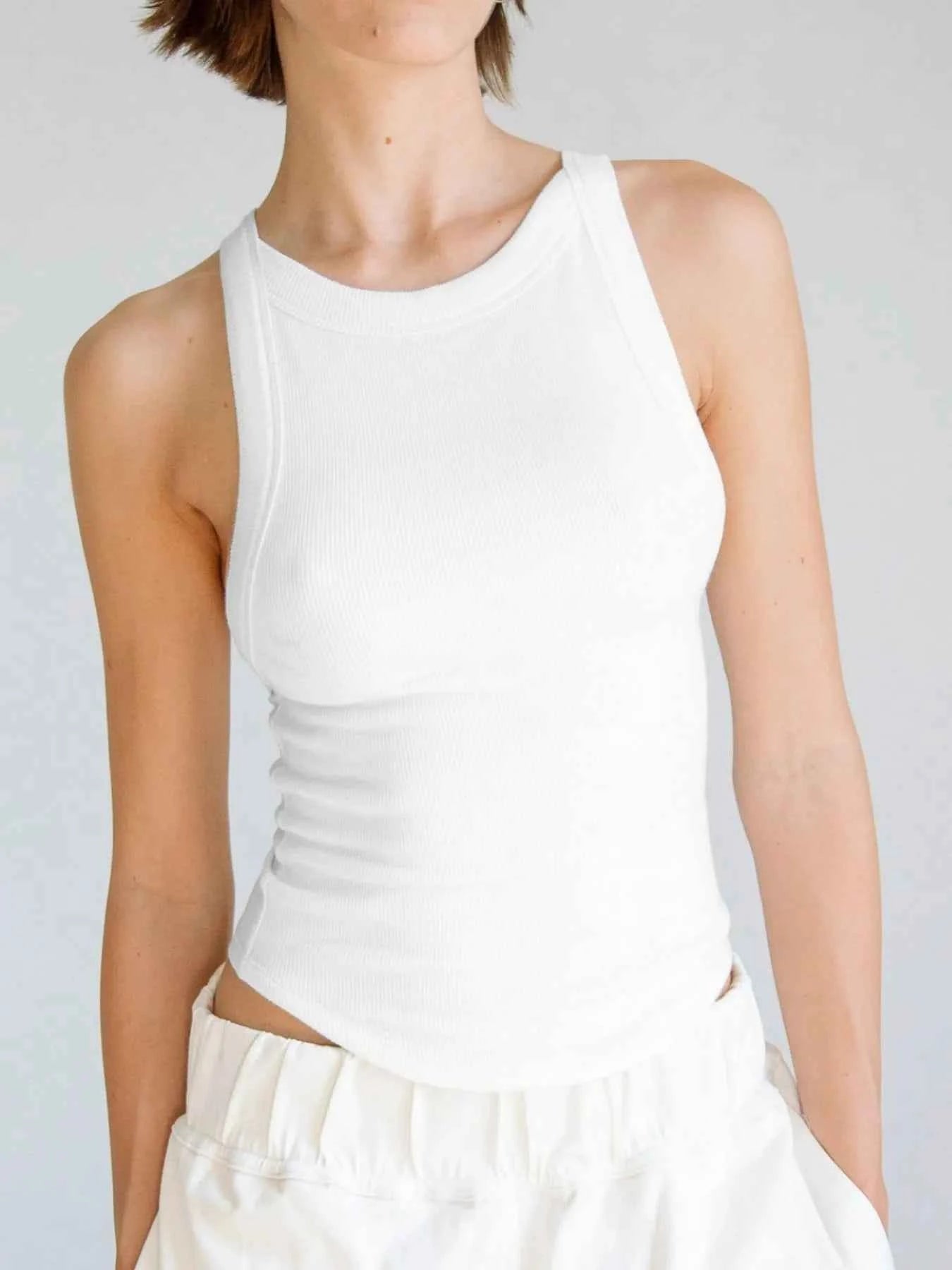 Asymmetrical Back Ribbed Crop Tank Top 85d16909-0fba-4f3a-9a99-1e020ef6cda1-Max-Origin