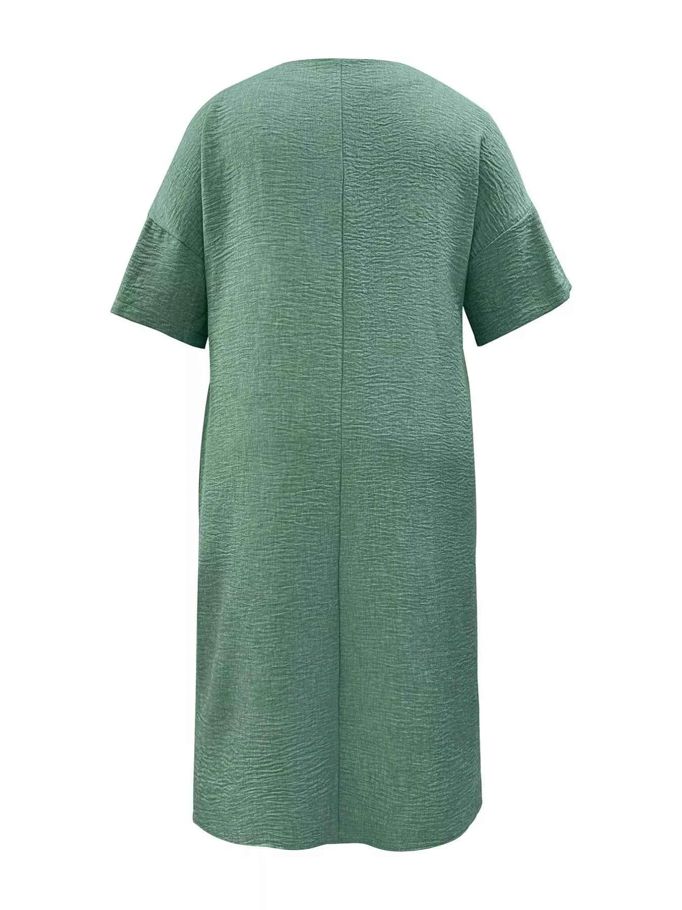 Plus Size V-Neck Half Sleeve Dress 85d1ba4b-3000-4980-99b8-085023ba5efc-Max-Origin