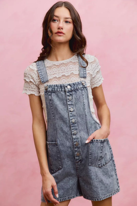 Denim Washed On Front With Adjustable Strap Romper 85f3ffa0-d4cb-432e-9736-e51981f2dc5e-Max-Origin