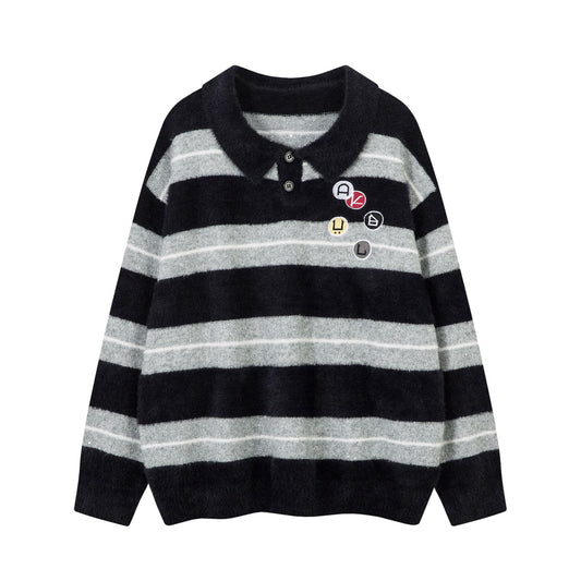 Badge Jacquard Sweater