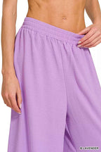 Zenana Woven Airflow Twisted Top & Wide Leg Pants Set 86348421674a46dfad2094c2ec33fd75-Max-Origin