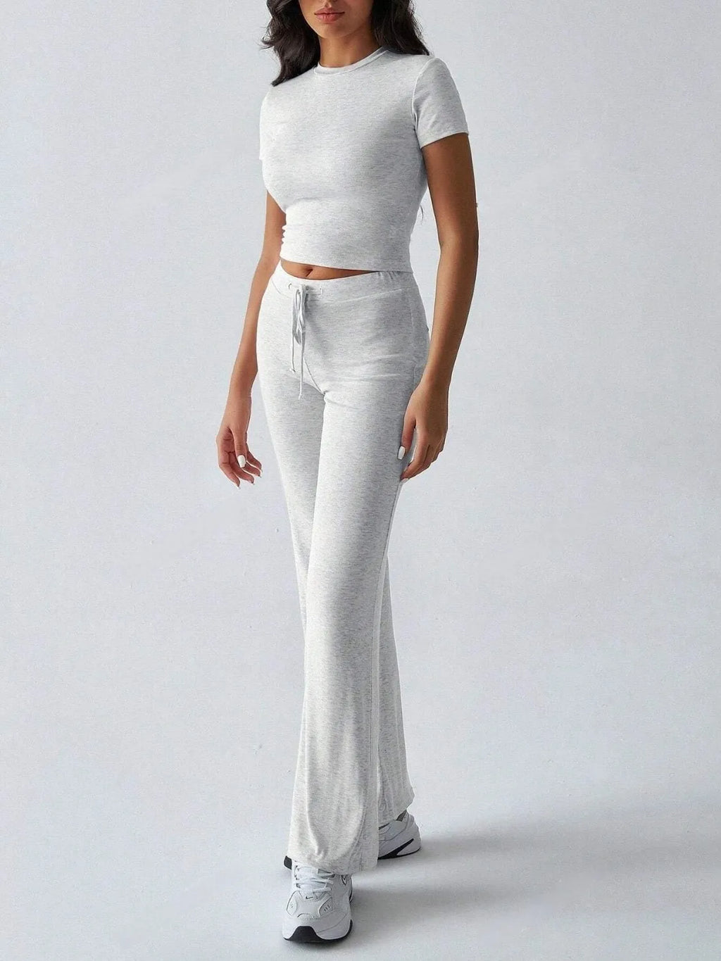 Round Neck Short Sleeve Top and Pants Set 86590f9e-8fe8-458b-8282-3d8a65793ed8-Max-Origin