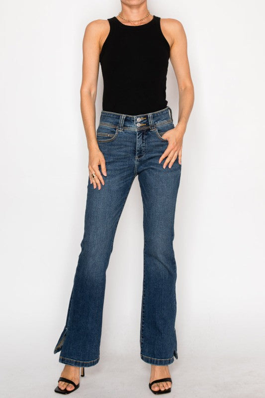 Simone Tummy Control High Rise Bootcut Jeans 865912a6-891a-47b1-8263-c79cd47ce500