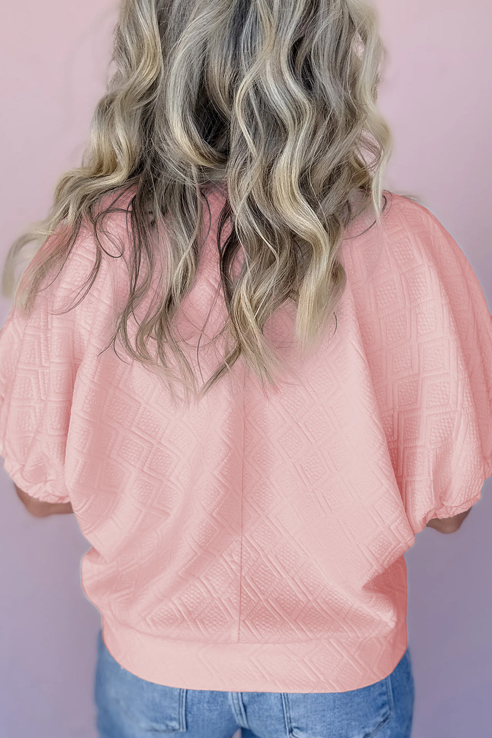 Light Pink Sequin Halloween Ghost Patch Application Graphic Top 86670ac0655232b5