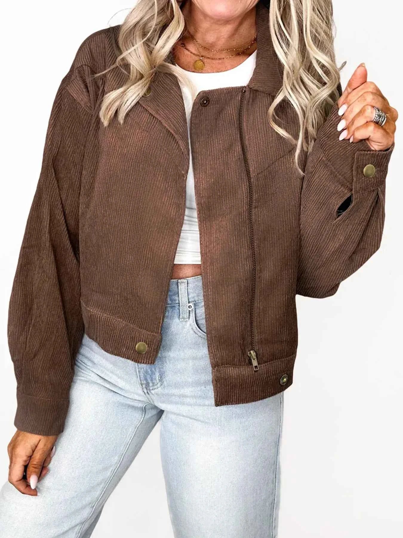 Corduroy Cropped Bomber Jacket 86786e4ad5364557864c06829ee0c24a-Max-Origin