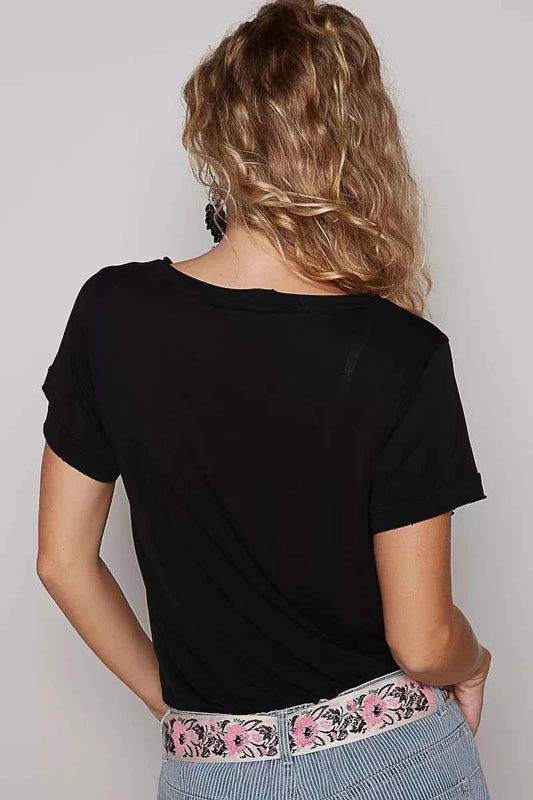 Basic V-Neck Short Sleeve T-Shirt 86a8885f-375d-4042-9dac-811811bca57c-Max-Origin