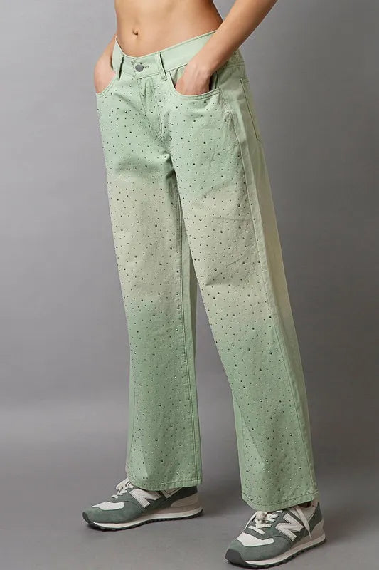 Embellishments Gradient Wide Leg Pants 86b5fae4-90dd-41fe-9622-32ca562d72d1-Max