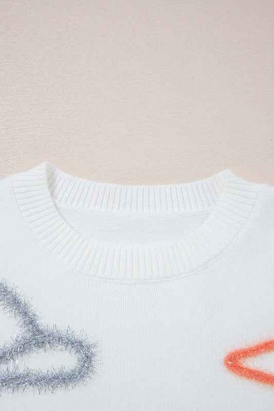 Western Tinsel Boots Crew Neck Sweater 86ba9aca-f9f2-4bb3-9bd6-77a6972dd581