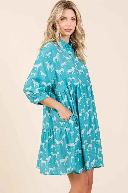 Mittoshop Zebra Print Button Down Shirt Mini Dress 86dafb9c-0836-4cb0-9aa8-f56efb8035ae-Max