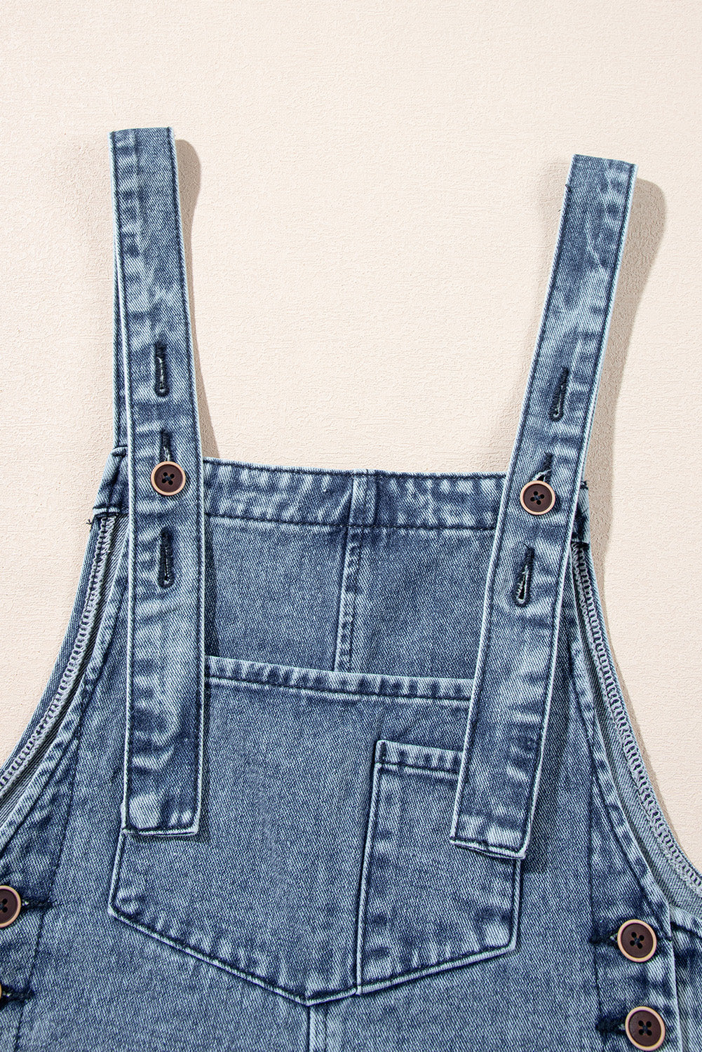 Black Distressed Bib Pocket Wide Leg Denim Overall 86e186e19f4a9cf2