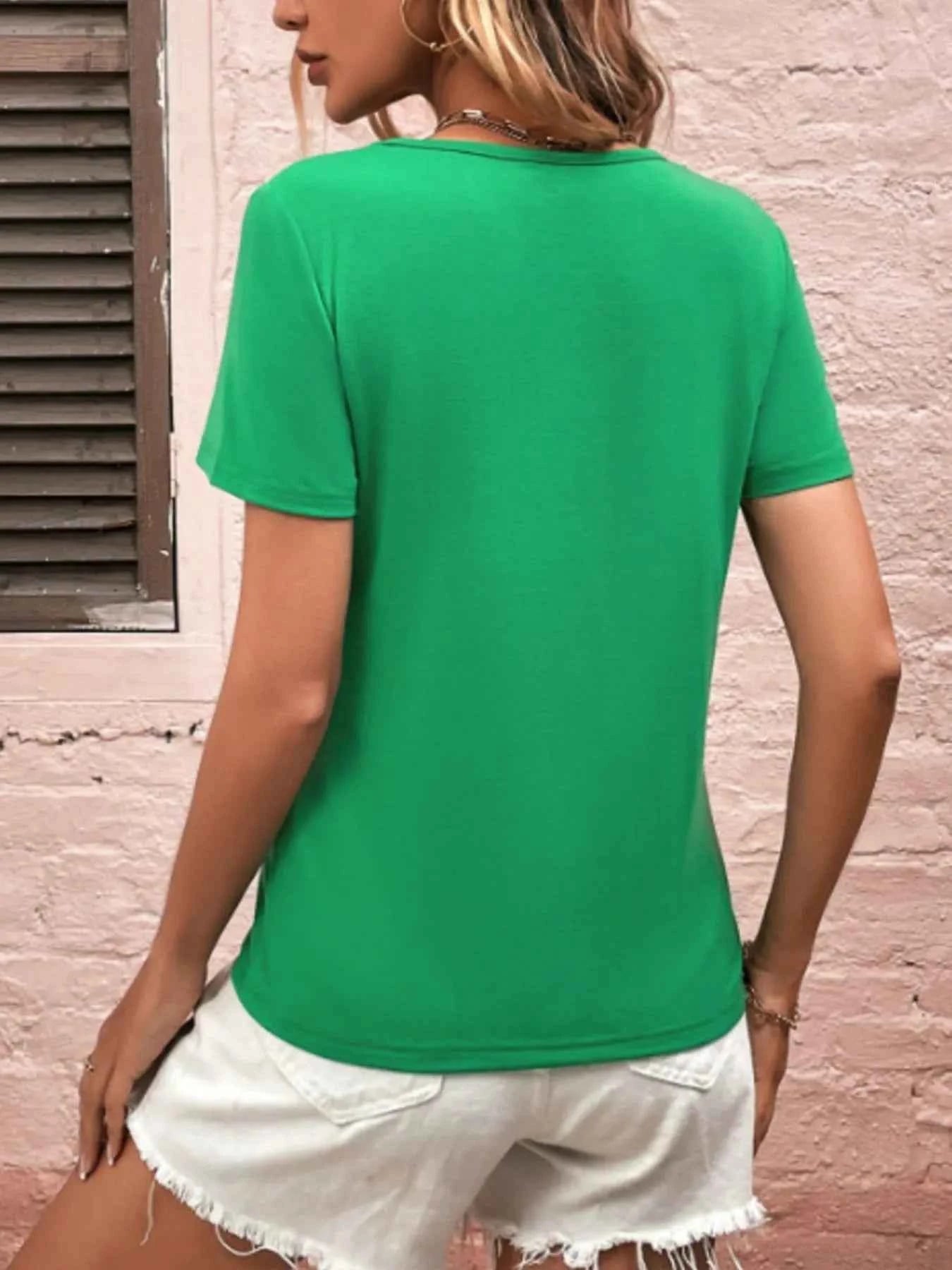 Decorative Button Short Sleeve T-Shirt 86f83f9a-016c-44d5-a126-6d3e55fd9f1b-Max-Origin