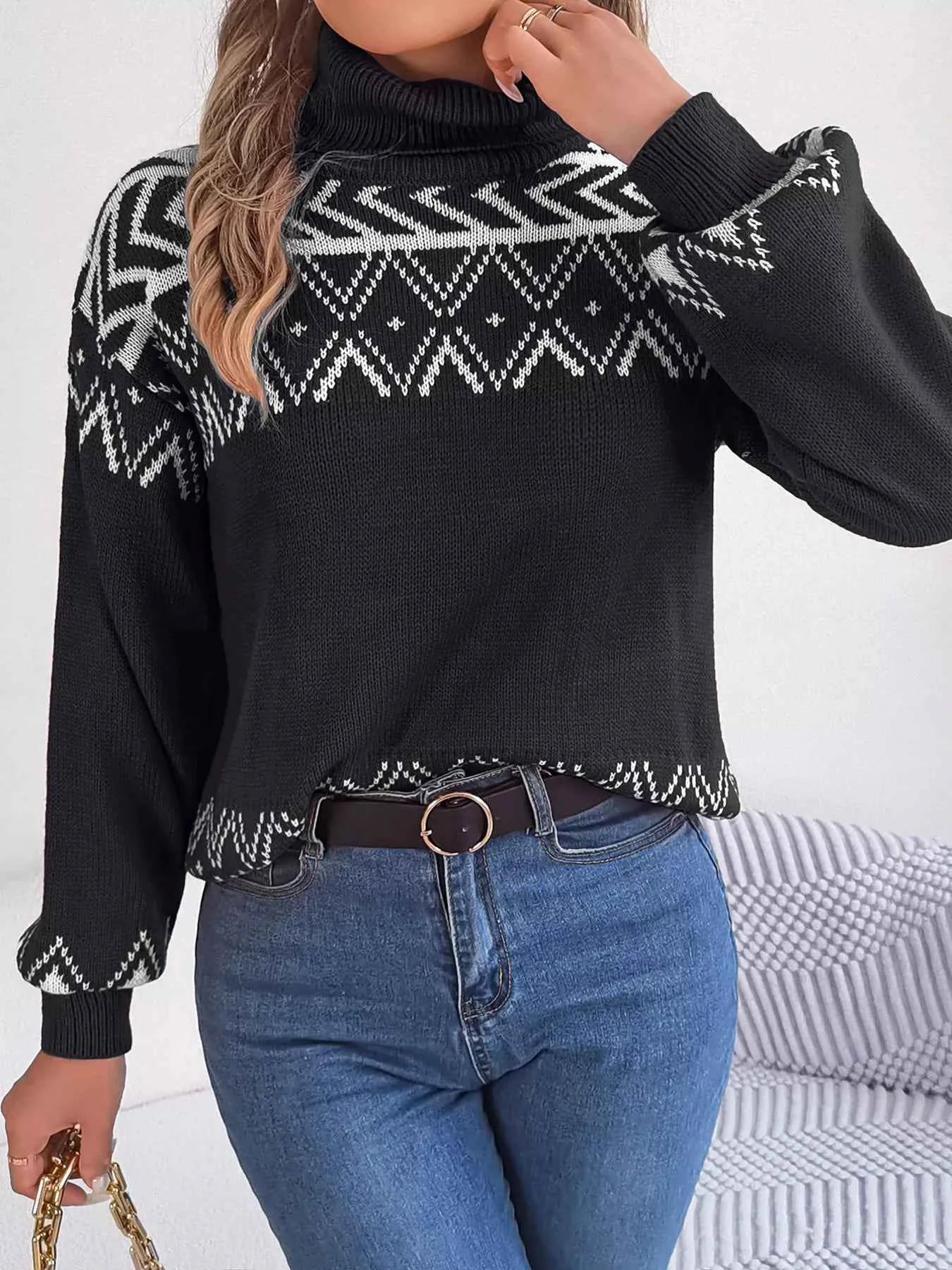 Turtleneck Dropped Shoulder Sweater 87137ca92336429fa768a91a7fad452a-Max-Origin
