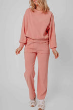 Ribbed Round Neck Top and Pants Set Pale Blush 87248e66-1bdc-4eb6-94a6-4b51ad2c68de-Max-Origin