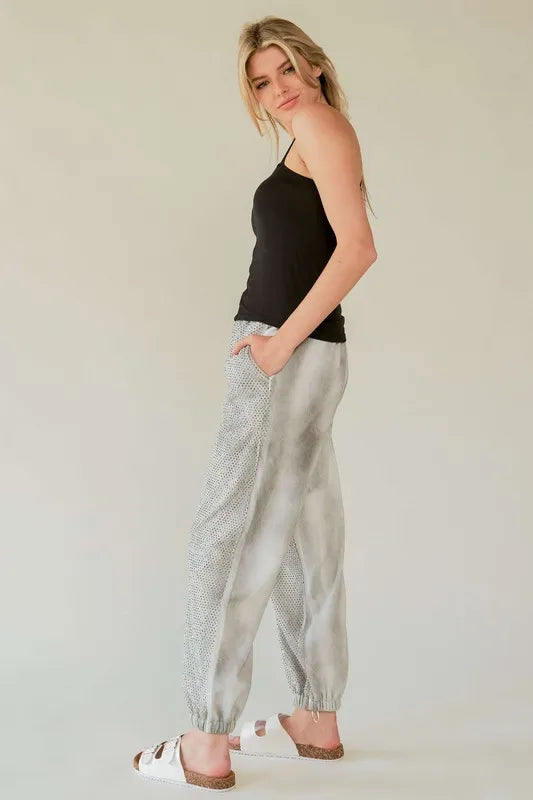 Rhinestone Elastic Waist Joggers 87499bcc-000c-4e2f-a166-cbf1a1b2196a-Max